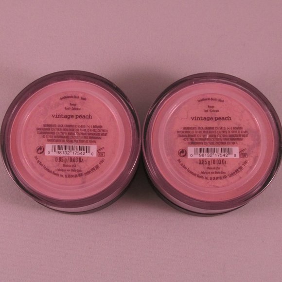 #NWT bareMinerals Vintage Peach Loose Powder Blush 0.85g/0.03oz - LOT Of 2 - Picture 1 of 4